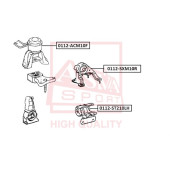 Опора двигателя <b>ASVA 0112ST210LH</b>