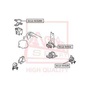 Опора двигателя <b>ASVA 0112SV32R</b>