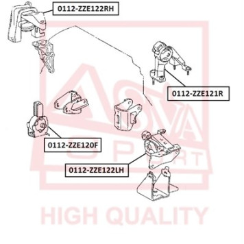 Опора двигателя <b>ASVA 0112ZZE122RH</b>