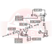 Рычаг независимой подвески колеса, подвеска колеса <b>ASVA 0124046</b>