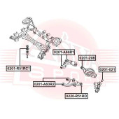 Сайлентблок, рычаг независимой подвески колеса <b>ASVA 0201A60R2</b>