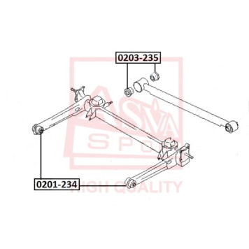 Ремкомплект, опора стойки амортизатора <b>ASVA 0203235</b>