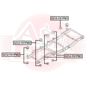 Опора двигателя <b>ASVA 0212Y61FM2</b>
