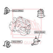 Опора двигателя <b>ASVA 0312CFAF</b>