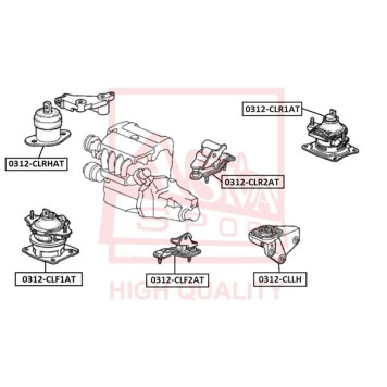 Опора двигателя <b>ASVA 0312CLR2AT</b>