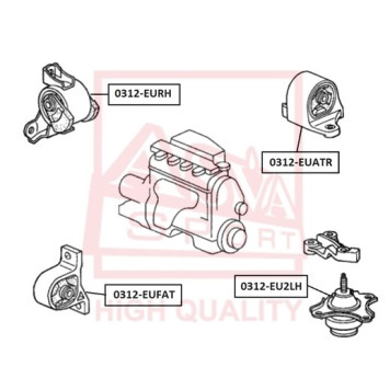 Опора двигателя <b>ASVA 0312EUFAT</b>