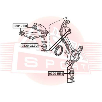 Опора шаровая <b>ASVA 0320RR4</b>