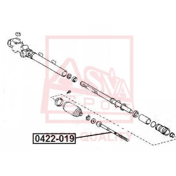 Тяга рулевая / шарнир осевой <b>ASVA 0422019</b>