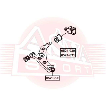 Рычаг нижний правый <b>ASVA 0524031</b>