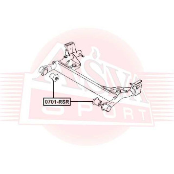 Сайлентблок, рычаг независимой подвески колеса <b>ASVA 0701RSR</b>