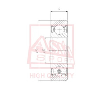 Подшипник универсальный <b>ASVA AB357217</b>