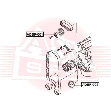 Ролик натяжной <b>ASVA ADBP002</b>