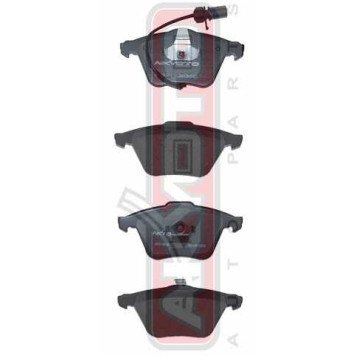 Колодки тормозные дисковые передние с датчиком <b>ASVA AKD0616</b>-1