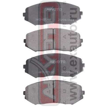 Колодки тормозные дисковые передние <b>ASVA AKD07102</b>