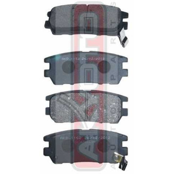 Колодки тормозные дисковые задние <b>ASVA AKD1152</b>-1
