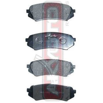 Колодки тормозные дисковые задние <b>ASVA AKD1207</b>-1