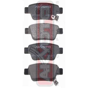 Колодки тормозные дисковые задние <b>ASVA AKD1258</b>-1