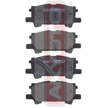 Колодки тормозные дисковые задние <b>ASVA AKD1498</b>-1