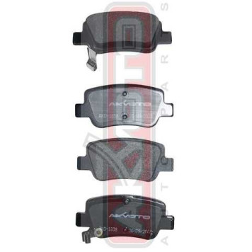 Колодки тормозные дисковые задние <b>ASVA AKD1838</b>-1