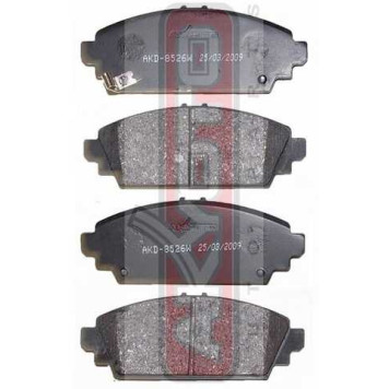 Колодки тормозные дисковые передние <b>ASVA AKD8526</b>-1