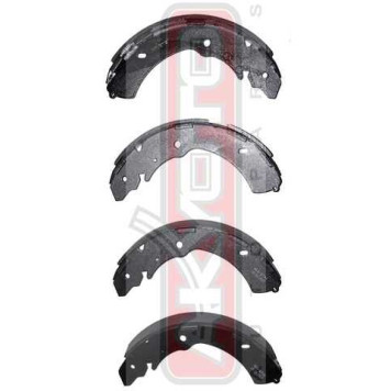 Колодки тормозные барабанные задние <b>ASVA AKS6741</b>-1