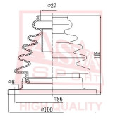 Пыльник шруса внутренний [12] <b>ASVA ASBT108</b>