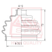 Пыльник шруса [12] <b>ASVA ASBT20</b>