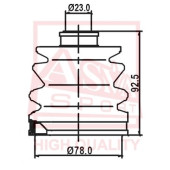 Пыльник шрус OB 12 <b>ASVA ASBT2023</b>