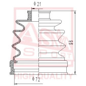 Пыльник шрус комплект(21x72x96) 12 <b>ASVA ASBT2048</b>