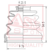 Пыльник шрус IB (23x77.5x97.5)комплект 12 <b>ASVA ASBT2095</b>