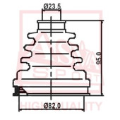 Пыльник шрус комплек 12 <b>ASVA ASBT2120</b>