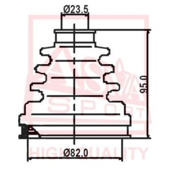 Пыльник шрус комплек 12 <b>ASVA ASBT2120</b>