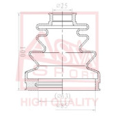 Пыльник шрус I/B (24,5x85x99) комплект [12]' <b>ASVA ASBT2147</b>