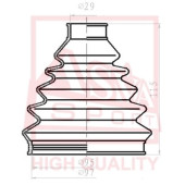 Пыльник шрус OB (29x98x115) комплект 12 <b>ASVA ASBTB62</b>