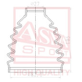 Пыльник шрус OB 12 <b>ASVA ASBTFD</b>