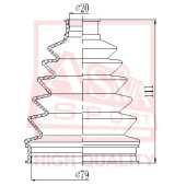 Пыльник шрус OB 12 <b>ASVA ASBTFD2</b>