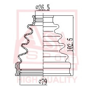 Пыльник шрус IB 12 <b>ASVA ASBTINACV4</b>