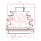 Пыльник шрус IB (24x70x85) комплект 12 <b>ASVA ASBTINB6A1</b>
