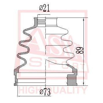 Пыльник шрус IB 12 <b>ASVA ASBTINC11X</b>