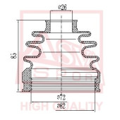 Пыльник шрус I/B (26,5x83,5x83,5) комплект  [12]' <b>ASVA ASBTINCW5</b>