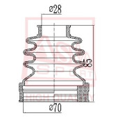 Пыльник шрус I/B (28x71x86) комплект [12] <b>ASVA ASBTINFF1</b>