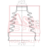 Пыльник шрус IB (27x71x104) комплект 12 <b>ASVA ASBTING41</b>