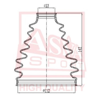 Пыльник шрус O/B [12] <b>ASVA ASBTINLC200</b>