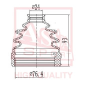 Пыльник шрус IB (25x83x86) комплект 12 <b>ASVA ASBTINNS1</b>