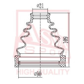 Пыльник шрус (комплект без смазки) <b>ASVA ASBTINP120</b>