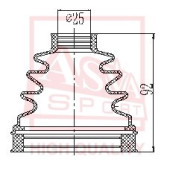 Пыльник шрус I/B (25,5x86x91) комплект [12] <b>ASVA ASBTINR51</b>