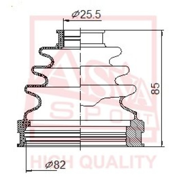 Пыльник шрус IB 12 <b>ASVA ASBTINXT</b>