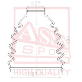 Пыльник шрус OB 12 <b>ASVA ASBTJ31B</b>