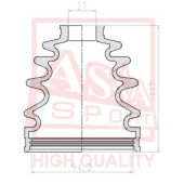 Пыльник шрус OB (27,8x97,4x120) комплект_ 12' <b>ASVA ASBTT51</b>