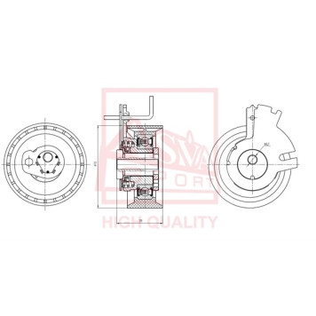 Ролик натяжной <b>ASVA CTBP001</b>